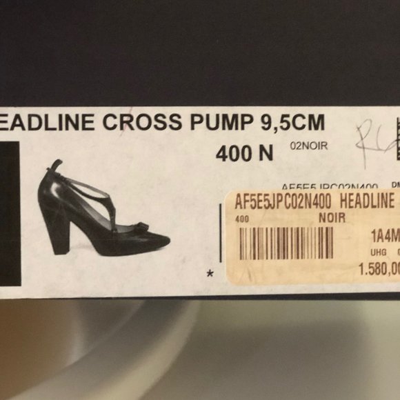 Louis Vuitton Headline Cross Black Leather Pump - Picture 5 of 8